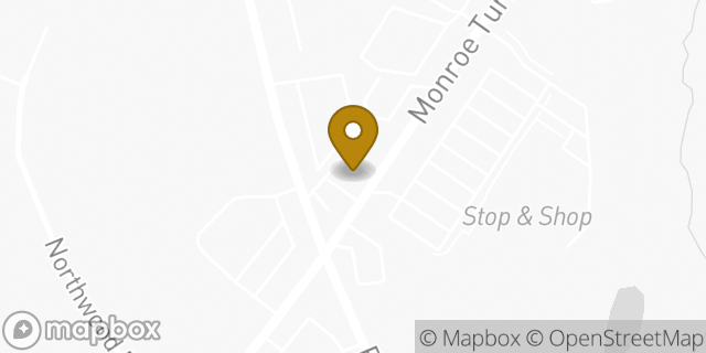 Map showing the location of Amazon Locker - Louis in Monroe, CT 06468