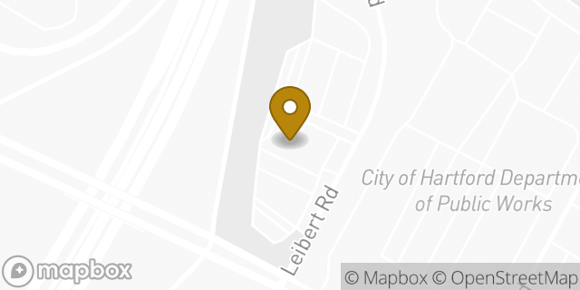 Map showing the location of Amazon Locker - Sideling in Hartford, CT 06120