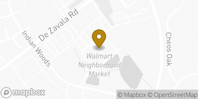Map showing the location of Walmart in San Antonio, TX 78249