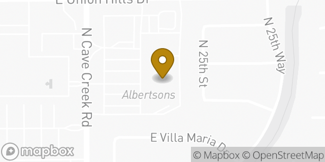 Map showing the location of Coinme in Phoenix, AZ 85032