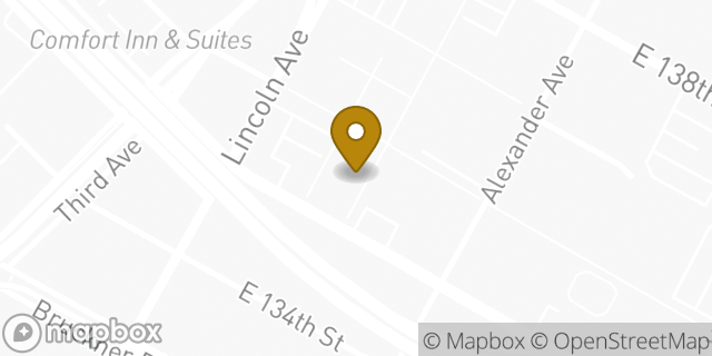 Map showing the location of Amazon Locker - Margarine in Bronx, NY 10454