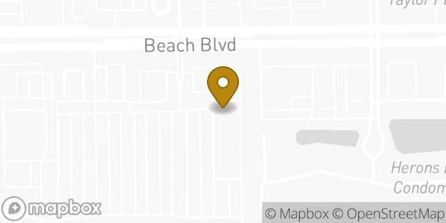 Map showing the location of Panera Bread in Jacksonville, FL 32224