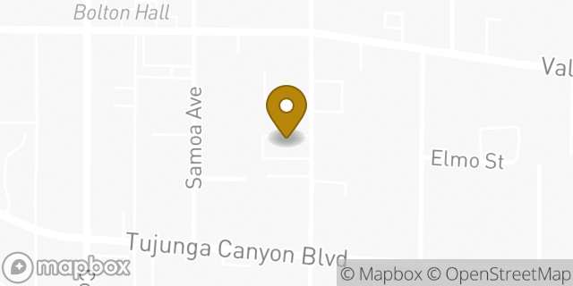 Map showing the location of American Legion in Tujunga, CA 91042