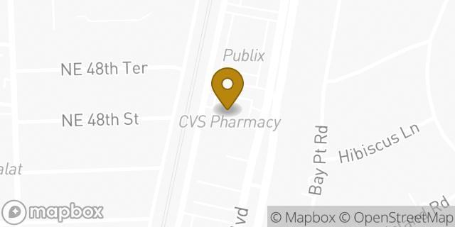 Map showing the location of ATM CVS in Miami, FL