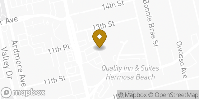 Map showing the location of Trader Joe's in Hermosa Beach, CA 90254