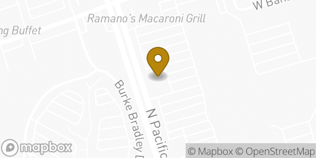 Map showing the location of Starbucks in Stockton, CA 95207