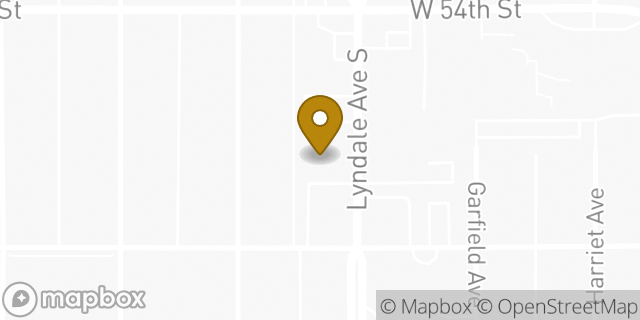 Map showing the location of ATM Walgreens in Minneapolis, MN 55419