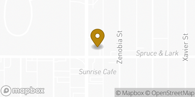 Map showing the location of Amazon Locker - Bayne in Denver, CO 80212