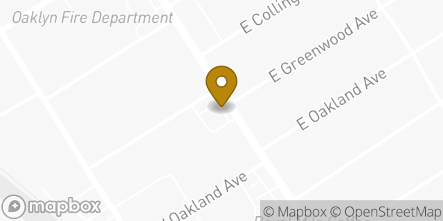 Map showing the location of Dunkin' in Oaklyn, NJ 08107