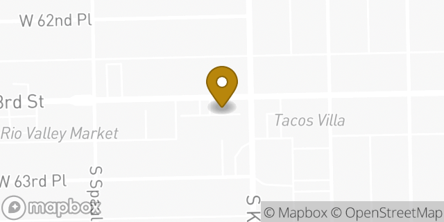 Map showing the location of Subway in Chicago, IL 60629