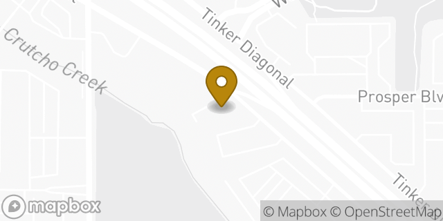 Map showing the location of Avis Car Rental in Midwest City, OK 73110