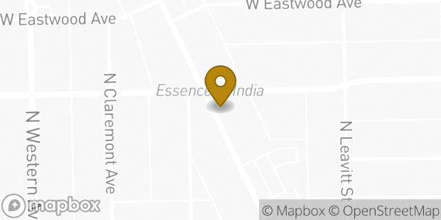Map showing the location of Starbucks in Chicago, IL 60625