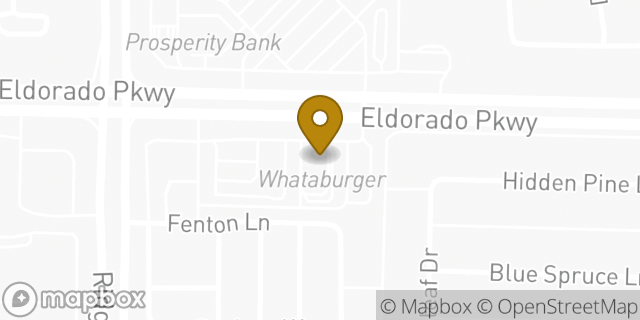 Map showing the location of Whataburger in McKinney, TX 75070