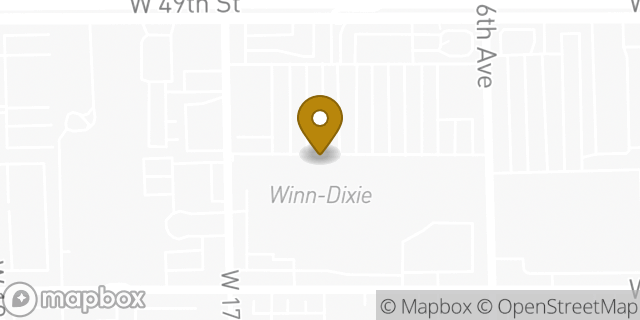 Map showing the location of Amazon Locker - Clodovea in Hialeah, FL 33012