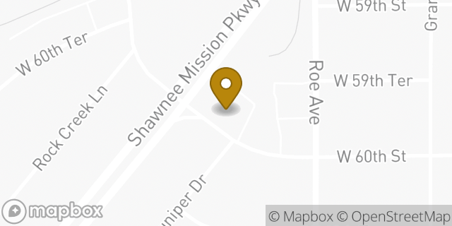 Map showing the location of Bank of America Mortgage in Mission, KS 66205