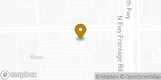 Map showing the location of West Road & I45 in Houston, TX 77038