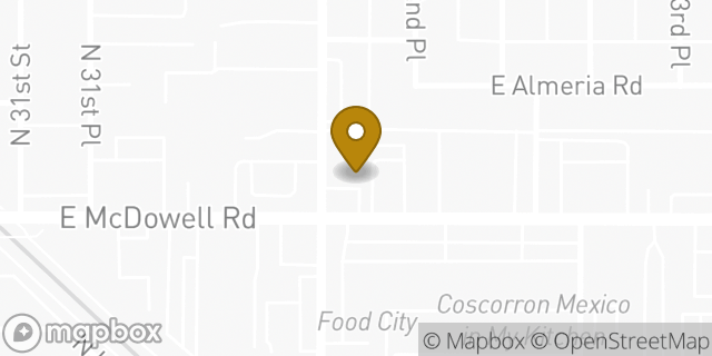 Map showing the location of Amazon Locker - Mechanism in Phoenix, AZ 85008