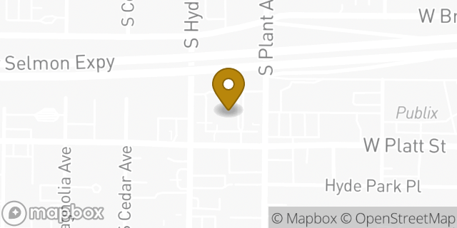 Map showing the location of ATM Walgreens in Tampa, FL 33606