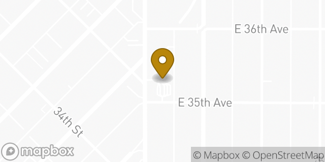 Map showing the location of 7-Eleven in Denver, CO 80205