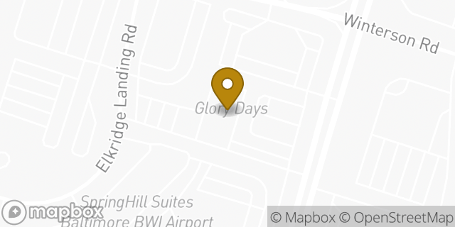 Map showing the location of Dunkin' in Linthicum Heights, MD 21090