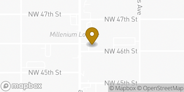 Map showing the location of Amazon Locker - Shoaib in Oklahoma City, OK 73118