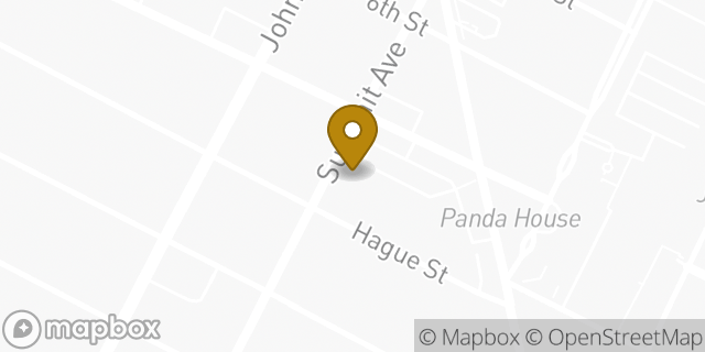 Map showing the location of AutoZone in Jersey City, NJ 07307