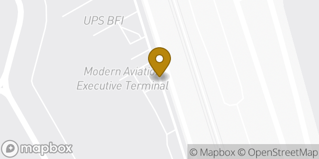 Map showing the location of Seattle - Modern Aviation (Private Jet Clients Only) in Seattle, WA 96108