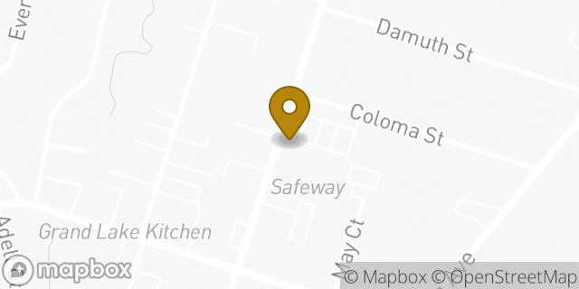 Map showing the location of Amazon Locker - Laurence in Oakland, CA 94602