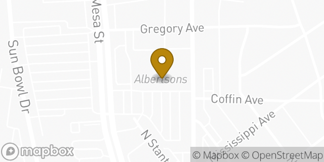 Map showing the location of Starbucks in El Paso, TX 79902