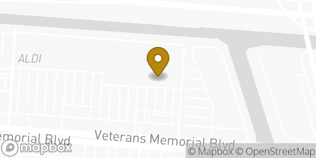 Map showing the location of Marshalls in Metairie, LA 70003