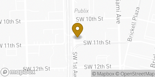 Map showing the location of 7-Eleven in Miami, FL 33130
