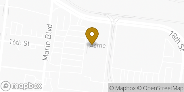 Map showing the location of ACME Markets in Jersey City, NJ 07310