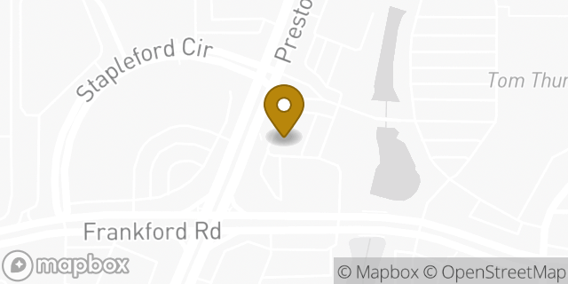 Map showing the location of Chipotle Mexican Grill in Dallas, TX 75252