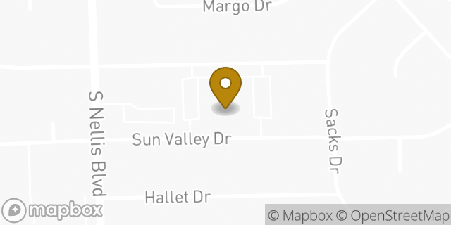 Map showing the location of The Church of Jesus Christ of Latter-day Saints in Las Vegas, NV 89122