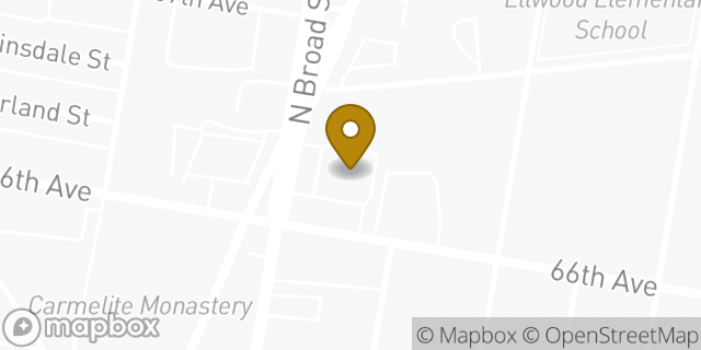 Map showing the location of CVS Pharmacy in Philadelphia, PA 19126