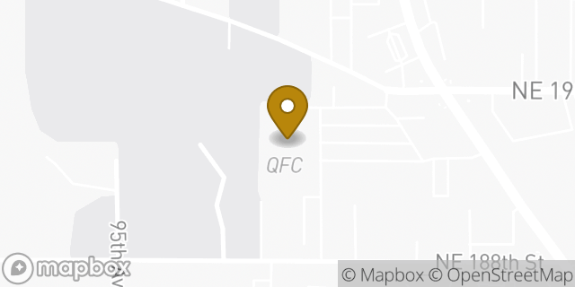 Map showing the location of Starbucks Coffee Company in Bothell, WA 98011