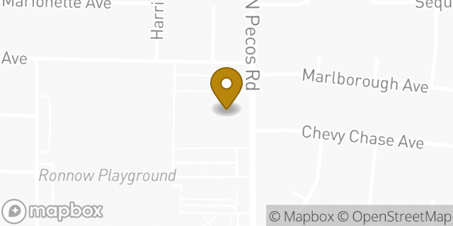Map showing the location of The Church of Jesus Christ of Latter-day Saints in Las Vegas, NV 89101