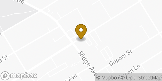 Map showing the location of Dunkin' in Philadelphia, PA 19128