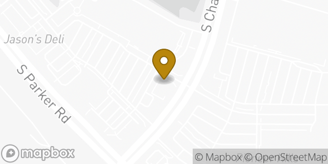 Map showing the location of Subway in Aurora, CO 80015