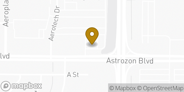 Map showing the location of Amazon Locker - Yoshio in Colorado Springs, CO 80916