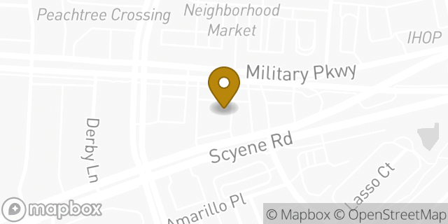 Map showing the location of Amazon Locker - Tasnime in Mesquite, TX 75149