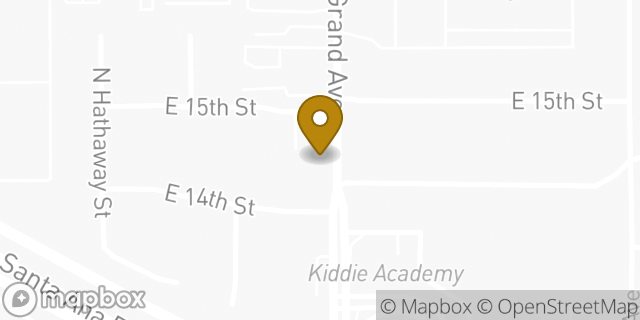 Map showing the location of American Legion in Santa Ana, CA 92701