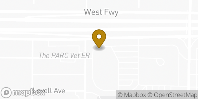 Map showing the location of Amazon Locker - Capello in Fort Worth, TX 76107