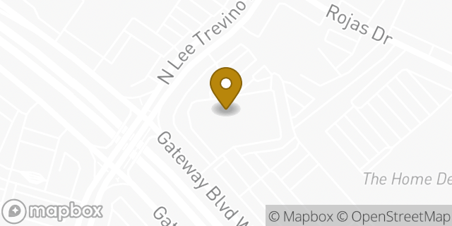 Map showing the location of Group 1 Ford El Paso in El Paso, TX 79936