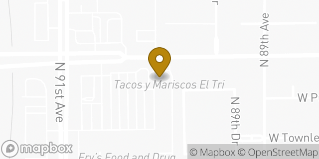 Map showing the location of Subway in Peoria, AZ 85345