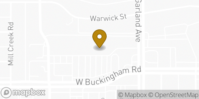 Map showing the location of Amazon Locker - Hydrocarbon in Garland, TX 75042