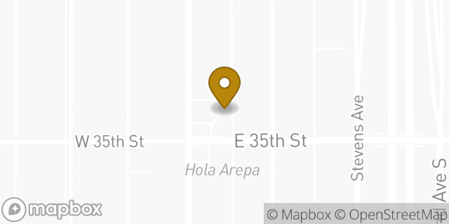 Map showing the location of ATM Speedway in Minneapolis, MN 55408
