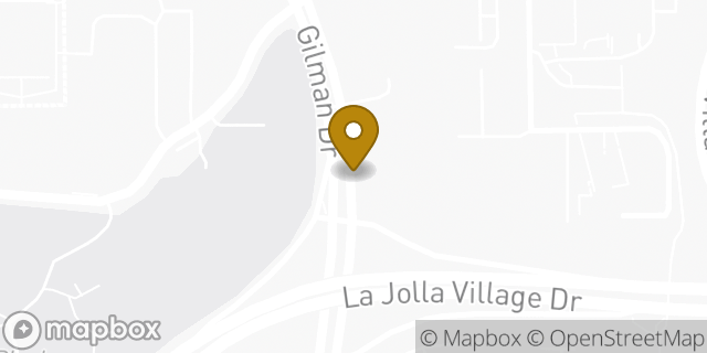 Map showing the location of ATM Target in La Jolla, CA