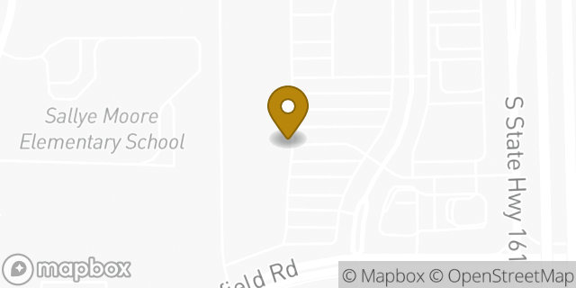 Map showing the location of Amazon Locker - Predilection in Grand Prairie, TX 75052