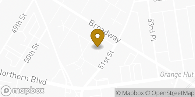 Map showing the location of Amazon Locker - Stomach in Woodside, NY 11377